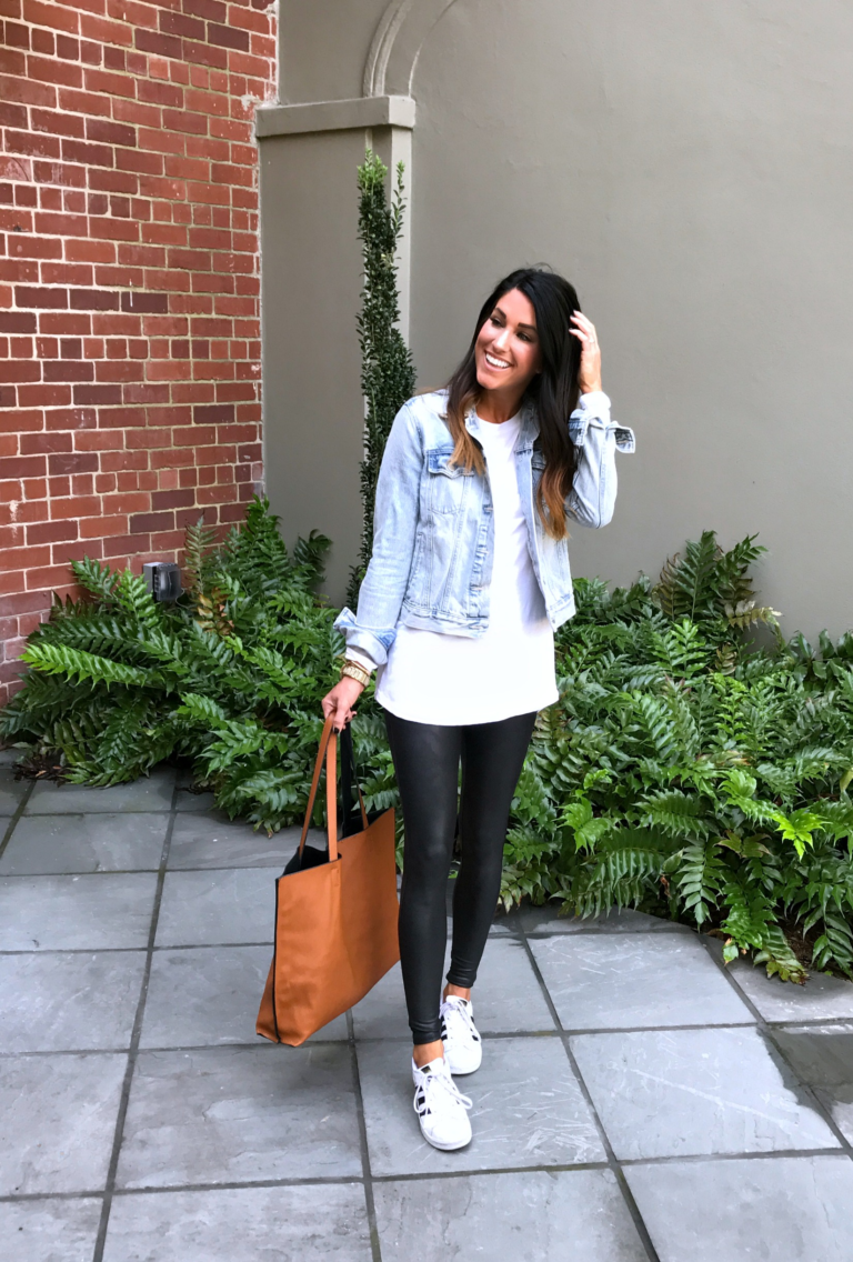 Five Ways To Style Faux Leather Leggings - The Sister Studio