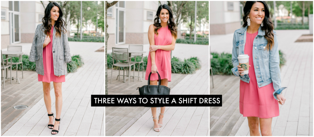 How to wear a shift dress three ways 