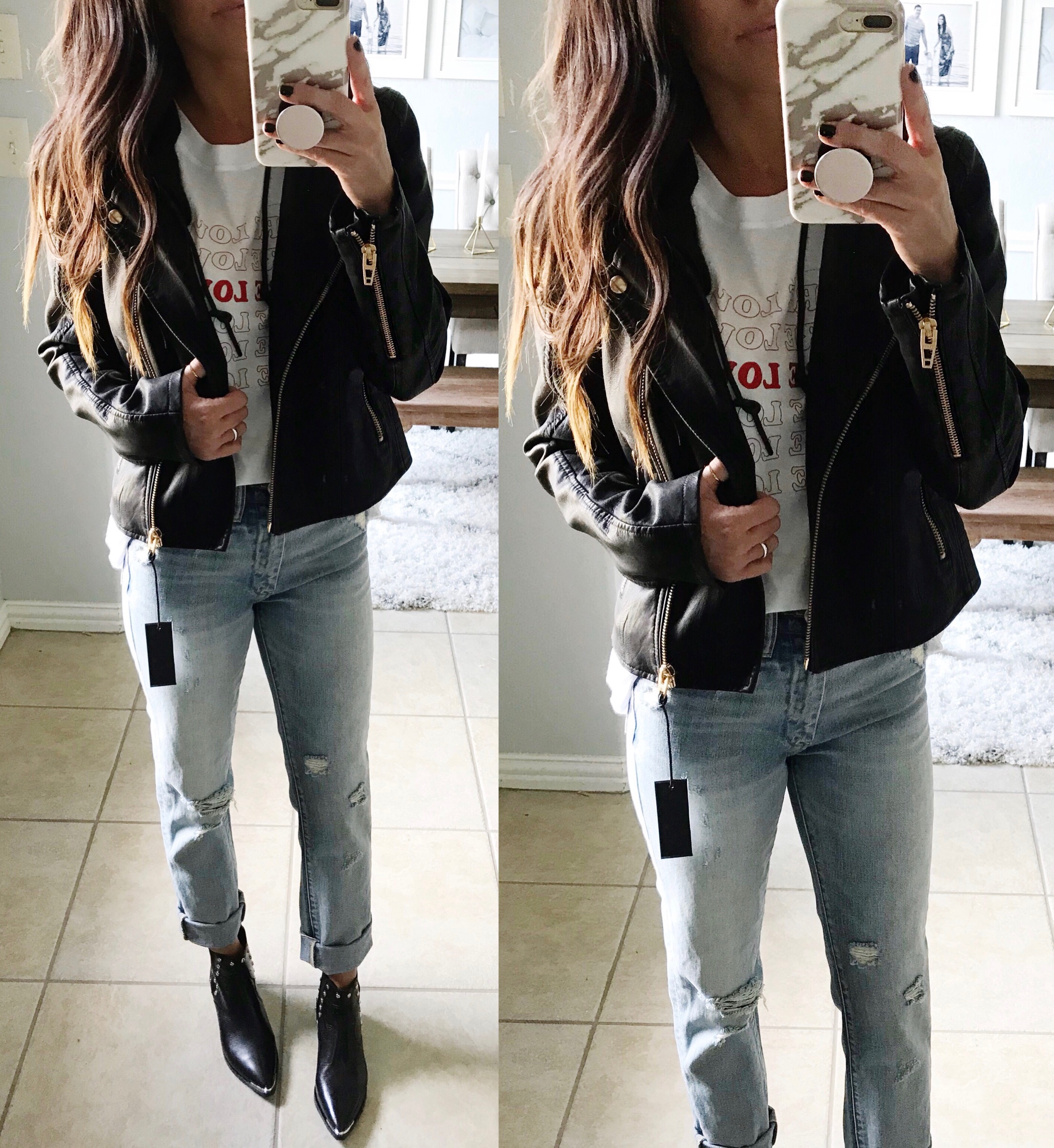 Moto Jacket and jeans
