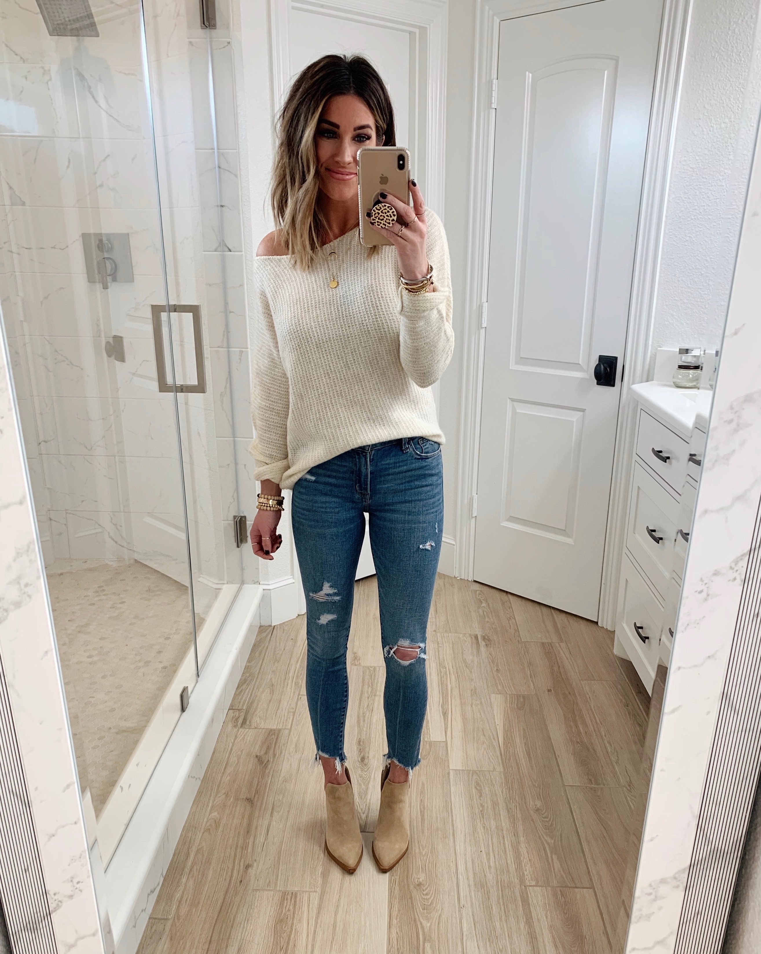 ripped high rise super skinny ankle jeans