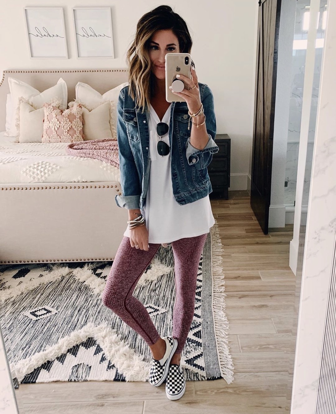 15 Jean Jacket With Leggings Outfits That We Can Not Get, 47% OFF